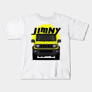 Front Yellow Jimny Off Road Kids T-Shirt